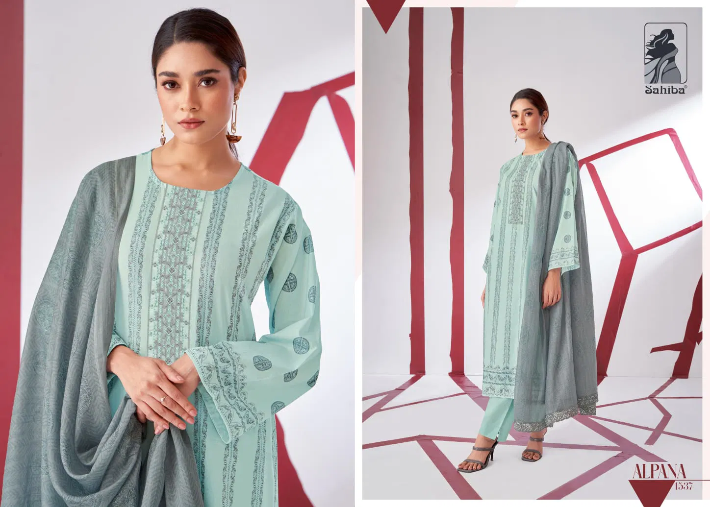 Alpana By Sahiba Digital Printed Cotton Dress Material Wholesale Price In Surat
